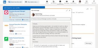 LinkedIn introduce l’AI per scrivere lettere di presentazione