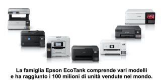 Le stampanti Epson EcoTank superano i 100 milioni di unità vendute