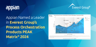 Appian leader nelle soluzioni di orchestrazione dei processi della PEAK Matrix 2024 di Everest Group