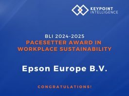 Keypoint Intelligence riconosce che Epson Europe è leader nella sostenibilità