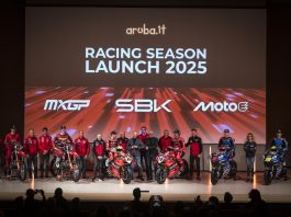 Aruba e Ducati all’Auditorium di Ponte San Pietro per la presentazione ufficiale dei team di Superbike, MotoE e Motocross