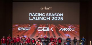 Aruba e Ducati all’Auditorium di Ponte San Pietro per la presentazione ufficiale dei team di Superbike, MotoE e Motocross